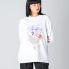 ゆーきんの絵ぐっずのこぐま ビッグシルエットロングスリーブTシャツ