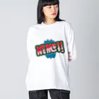 SANKAKU DESIGN STOREのモンスター級に眠い！ D Big Long Sleeve T-Shirt