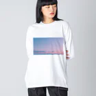 APPLE_の朝焼け ビッグシルエットロングスリーブTシャツ