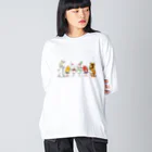 オンズダイナー SUZURI店のMDW集合 Big Long Sleeve T-Shirt