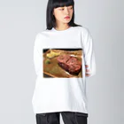 基本的に食べ物の店の厚切りタン塩 Big Long Sleeve T-Shirt