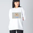 Bunshopの爽やかくまちゃん ビッグシルエットロングスリーブTシャツ