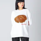 脂身通信Ｚのクリームパン ビッグシルエットロングスリーブTシャツ