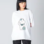 ナポリのSUZURIの水兵うさちゃん ビッグシルエットロングスリーブTシャツ