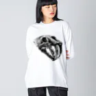 segasworksのSmilodon(skull) Big Long Sleeve T-Shirt