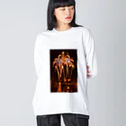 アロハスタイルハワイのハワイ最大規模の独立記念日花火大会（Independence Day） Big Long Sleeve T-Shirt