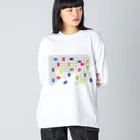 AURA_HYSTERICAのJigsaw_Puzzle ビッグシルエットロングスリーブTシャツ