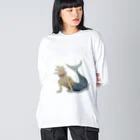 とりぴーぷるのてにんぎょ Big Long Sleeve T-Shirt