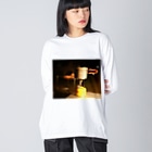 yosiのコッヘルとバーナーと焚き火 Big Long Sleeve T-Shirt