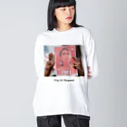 kuro_kominkaのPray for Myanmar  Big Long Sleeve T-Shirt