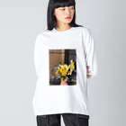 ririmuの優しいお花。 Big Long Sleeve T-Shirt