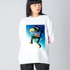 黄金井千鶴の光に飛び込む Big Long Sleeve T-Shirt