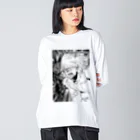 黄金井千鶴の慣れろ Big Long Sleeve T-Shirt