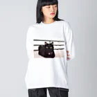 黒猫のうめたんの黒猫のうめたん Big Long Sleeve T-Shirt