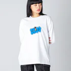 sho meの「Chill Days」 White ビッグシルエットロングスリーブTシャツ