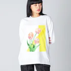 otofuke_madokaのやさしいチューリップ Big Long Sleeve T-Shirt