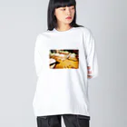 Baronのねぎ焼き ビッグシルエットロングスリーブTシャツ