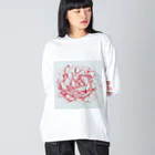 ピッチーの芍薬 peony ビッグシルエットロングスリーブTシャツ