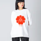 戦国神社 -戦国グッズ専門店-の宇喜多秀家【剣片喰】 Big Long Sleeve T-Shirt