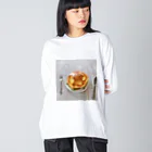 野菜スープの実家のホットケーキ ビッグシルエットロングスリーブTシャツ