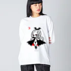 Mizna Wadaの月夜のヴァンパイアガール - ライトカラー向け Big Long Sleeve T-Shirt