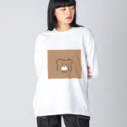 UKAのクマ好きな人が描いたクマ ビッグシルエットロングスリーブTシャツ