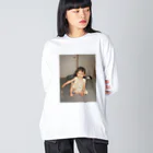 min.の2サイ Big Long Sleeve T-Shirt