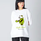 キッチュの中国茶パンダ Big Long Sleeve T-Shirt