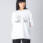 大浜綾子のひなたぼっこ　だいだらぼっち ビッグシルエットロングスリーブTシャツ