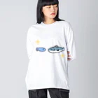 cocosconeのなかよしなさめとおさかな Big Long Sleeve T-Shirt