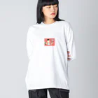 光蘭🥀のN.Y.G.W.R.E.Pスティーブ君 ビッグシルエットロングスリーブTシャツ