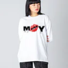 me×kisskiss×youのme×kisskiss×you Big Long Sleeve T-Shirt