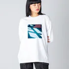 FICTIONのDISTANT MEMORIES  ビッグシルエットロングスリーブTシャツ