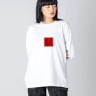 7ぶんの3まのRed Person  Big Long Sleeve T-Shirt