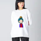 頭に乗せちゃいました。のほっとけ！みか Big Long Sleeve T-Shirt