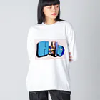 ryoのHello stained  ビッグシルエットロングスリーブTシャツ