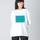 こはくのいえの甘いものを食べた後は歯を磨こうね Big Long Sleeve T-Shirt