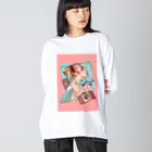 LOGOLOGのGirl & Money ビッグシルエットロングスリーブTシャツ