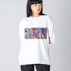 ピーリカの魔法少女変身グッズ ビッグシルエットロングスリーブTシャツ