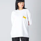 EVE ADDICT'のFire Logo Tee ビッグシルエットロングスリーブTシャツ