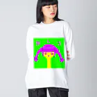 いぬまる:Ⅱ🌒ポメゲットのおしりちゃん Big Long Sleeve T-Shirt