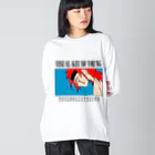 ヴィジュアル系ソー・ヤング OFFICIAL MERCH on SUZURIのVISUAL KEI SO YOUNG MAIN VISUAL 001 ビッグシルエットロングスリーブTシャツ