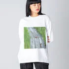 asako=niagaraのホオアカの寄り道② ビッグシルエットロングスリーブTシャツ