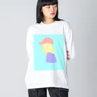 「お白湯」のベリーガール Big Long Sleeve T-Shirt