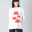 💙ゆらゆら王国💜のメンダコゆらゆらリアルTシャツ Big Long Sleeve T-Shirt