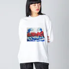 YOMOSUEの🌊 ビッグシルエットロングスリーブTシャツ