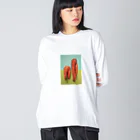 紅クラゲのニンジンウォーカー１ Big Long Sleeve T-Shirt