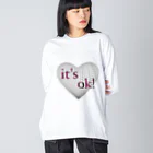 Bubble gumのit's ok！♡ ビッグシルエットロングスリーブTシャツ