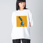 51-86のカイジュウ ビッグシルエットロングスリーブTシャツ