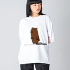 pinyako5502のprairiedogのたまちゃん ビッグシルエットロングスリーブTシャツ